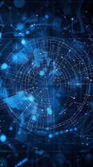 Fototapeta premium Global data network abstract graphic design