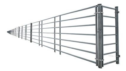 livestock fencing on white background PNG.AI GENERATED