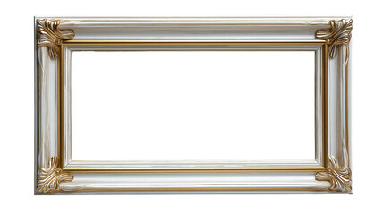 Ornate Frame: A detailed and elegant antique-style decorative frame with gold accents, perfect for showcasing artwork or photographs.