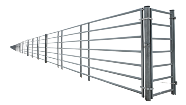 livestock fencing on white background PNG.AI GENERATED