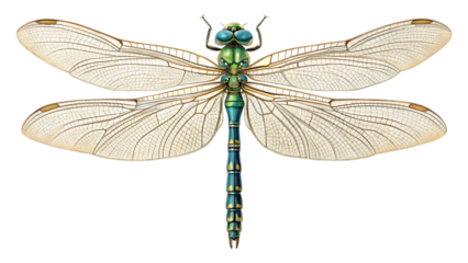 dragonfly isolated on white background PNG.AI GENERATED