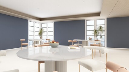 office pantry area 3d render interior design