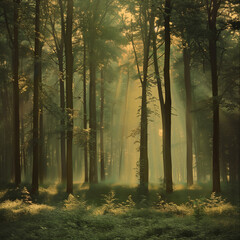 Fototapeta premium morning in the forest