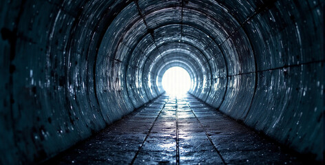 Illuminated Tunnel Perspective