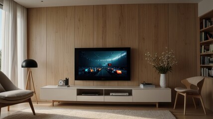 Modern living room with TV (2)