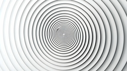 Obraz premium Abstract White Geometric Spiral Pattern