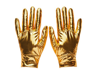 Shiny Golden Gloves for Fashion, Costumes and Special Occasions