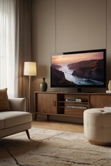 Modern living room with TV (5)