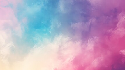 Abstract Pastel Cloud Swirls Dreamy Hues