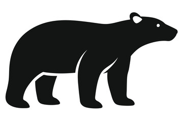 silhouette of a bear