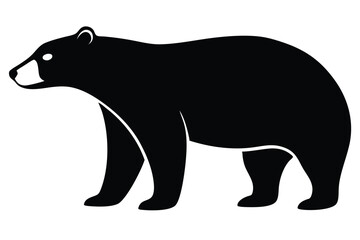 silhouette of a bear