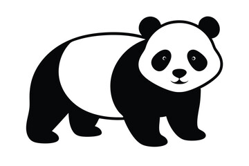 panda with a blank sign