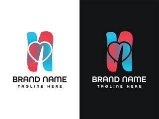 S C N K G H M D Letter Love logo