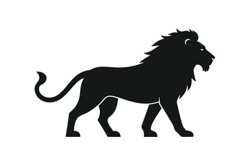 Lion silhouette vectot art illustration