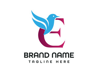  E F K letter bird logo
