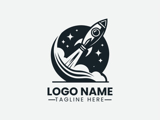 Rocket Logo Design, Space Rocket Logo