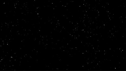 Falling snow isolated on black. Snowfall texture. white flying motion on black background. 