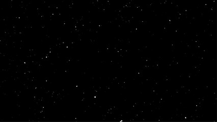 Falling snow isolated on black. Snowfall texture. white flying motion on black background. 