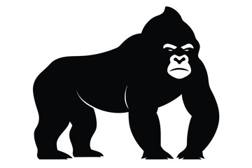 Obraz premium Gorilla silhouette vectot art illustration
