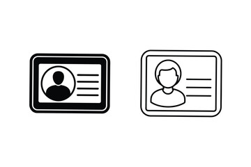 Identification Cards Profile, Icons, Data, Identity, Access, Security, Personnel, Badge, Employee, I