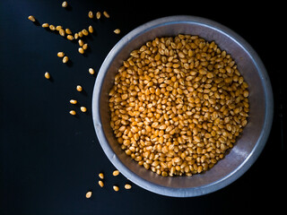 corn seeds in a bowl