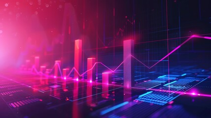 Finance Uptrend in Sleek Corporate Graphic