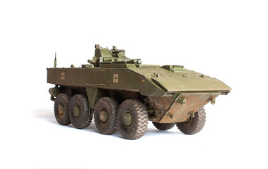 Scale model of old vehicle