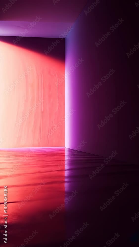 Poster minimalist empty background pink interior bathing design rectangular light, creating soft, ethereal 