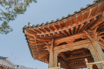 Obraz premium Ancient Korean Architectural Scenery