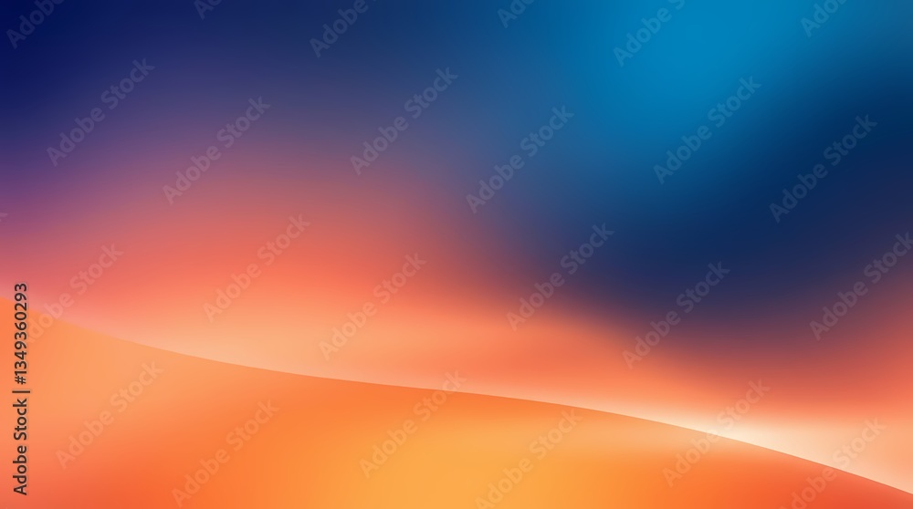 Aufkleber abstract gradient: a harmonious blend of colors creates a visually captivating gradient background, 