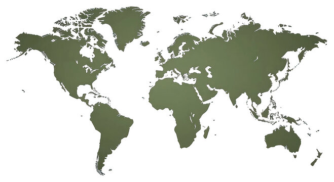 Fototapeta PNG The world map illustration minimalist design.