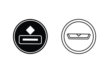 Circular Icons Diamond, Level, Alignment, Upload, Download, Graphic, Symbols, Design, Interface, Ele