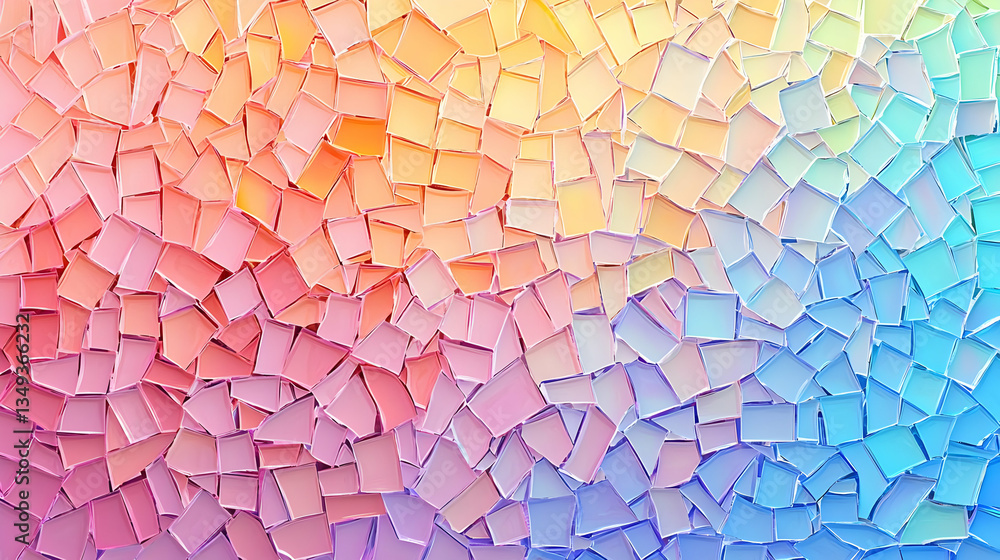 Poster abstract colorful geometric mosaic pattern background