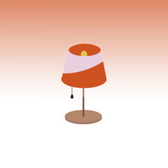 Study table lamp with elegant color decoration