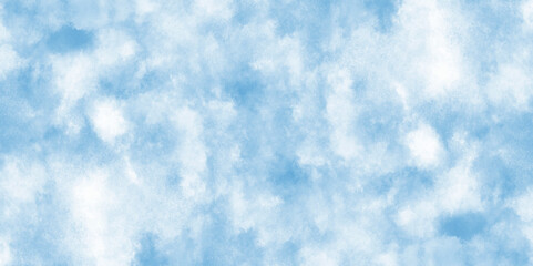 Abstract Blue sky background. soft cloudy sky blue watercolor background. blue watercolor splash strokes. blurred blue powder explosion on white background.