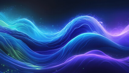 Fototapeta premium abstract blue background with waves