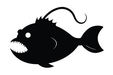 vector illustration of a cartoon shark