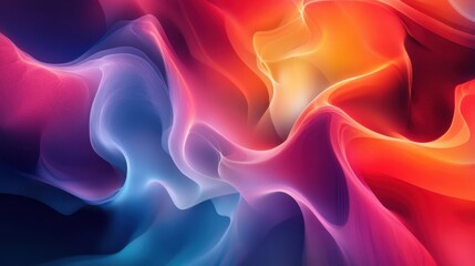 Obraz premium Abstract Colorful Fluid Waves Background