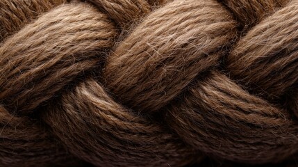 Fototapeta premium Closeup braided rope texture, detailed view, natural material
