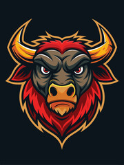 Angry Bull Mascot Design for Sports, Gaming, and Branding