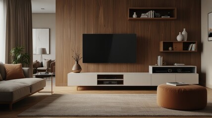 Modern living room with TV (8)