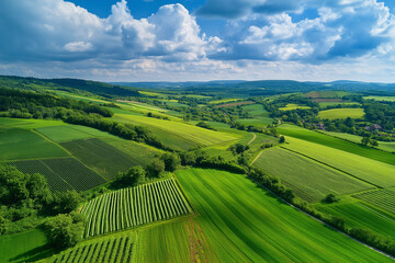 Fototapeta premium Biomass carbon harvest. waste harvest. agriculture emission. Farming crops in a rural landscape showcasing biomass practices.