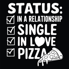 IN LOVE PIZZA graphic design for PIZZA lovers