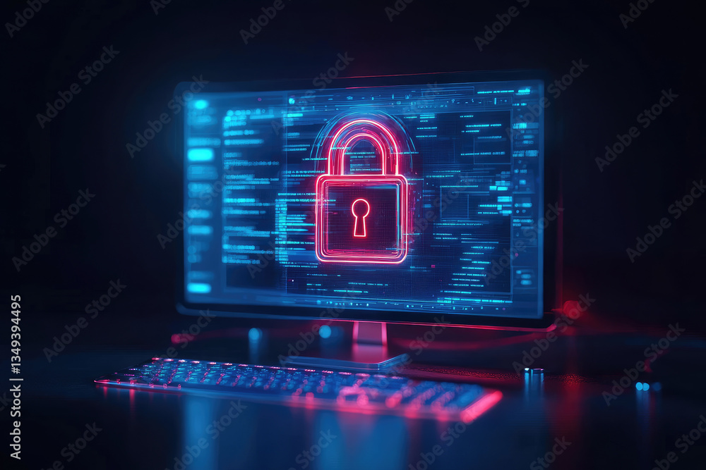 Poster data protection strategies cybersecurity awareness digital workspaces virtual environment visual rep