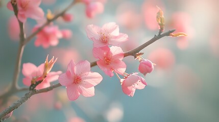 Floral blossoms stunning nature inspired image