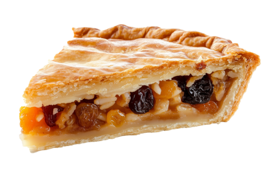 the national pie of Tatar, Chuvash and Bashkir cuisine gubadya. Multi-layer cake for tea, isolated on transparent background