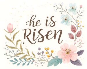 Obraz premium floral greeting card with flowers 