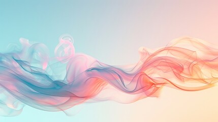 Whispers of white smoke float effortlessly through a serene pastel sky at dusk, creating a tranquil atmosphere