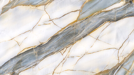 Beige and Black Marble Stone Surface Background. Close-up of a polished, light beige marble surface. The texture is characterized by thin, dark veins and a diagonal band of gray and black marbling.