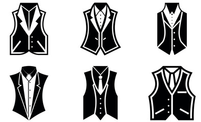 Stylish Waistcoat Logo Collection for Fashion Design and Branding